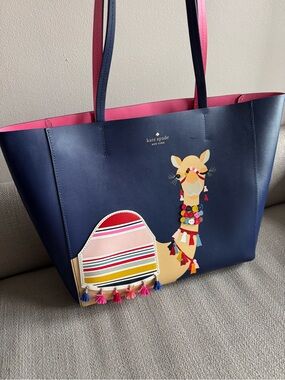 Kate spade Spice Things Up novelty winking camel large tote bag Summer handbag